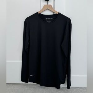 BYLT Performance+ Drop-Cut Long Sleeve Shirt (Black)